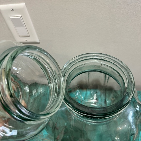 Vintage Mid Century Modern Blown Glass Large Apothecary Canister Pumpkin Shape - Picture 3 of 13